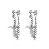 Cross Chain Earrings For Men And Women – Gifts for Her — 2