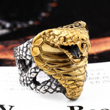 Exaggerated Style Titanium Steel Men's Cobra Ring – Stylish Gifts — 1