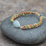 Waterdrop Braided Charm Bracelet Yoga Friendship – Jewelry Gift Ideas — 4