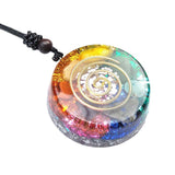 Chakra Multicolor Onyx Jade Pendant Necklace – Jewelry Gift Ideas — 4