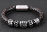 Men's Leather Woven Bracelet Leather Bracelet – Jewelry Gift Ideas — 3