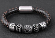 Men's Leather Woven Bracelet Leather Bracelet – Jewelry Gift Ideas — 7