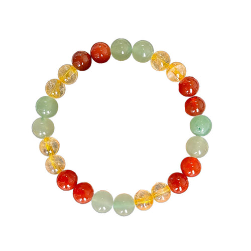 8mm Yellow Beaded Bracelet Bracelet Hand – Jewelry Gift Ideas — 2