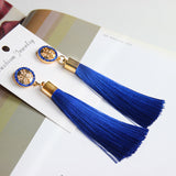 Long Elegant Tassel Earrings Diamond-embedded – Jewelry Gift Ideas — 4
