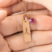 December Flower Birthday Stone Necklace Laser – Jewelry Gift Ideas — 8