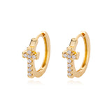 Aesthetic Stainless Steel Hoop Earrings For Women Gold – Gifts for Her — 5