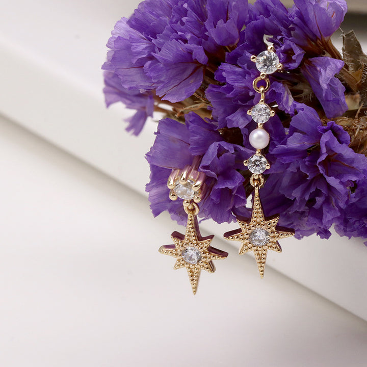 Sterling Silver Gold Plated Earrings – Birthday Gifts — 1