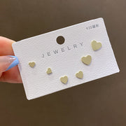 Women's Fashion Simple Silver Pin Earrings Set – Stylish Gifts — 3