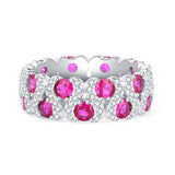 Simulated Red Treasure Hand Set Diamond Pairing – Birthday Gifts — 3
