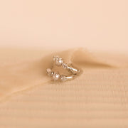 Delicate Pearl Diamond Ring Earrings Elegant Copper – Useful Gifts — 2