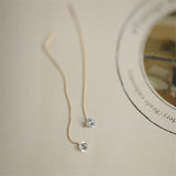 Fashion Sterling Silver Gold-plated Zircon Earring – Stylish Gifts — 5
