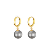 S925 Sterling Silver Earrings Ear Button Pearl – Gift Ideas — 6