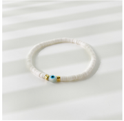 Rainbow Candy Clay Bead Eye Bead Bracelet – Jewelry Gift Ideas — 2