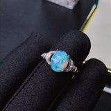Natural Opal 925 Silver Inlaid Ring – Meaningful Gifts — 5