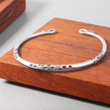 Retro Ethnic Style Handmade Silver Bracelet – Stylish Gifts — 11