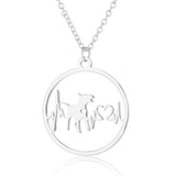 Round Animal Heartbeat Necklace – Jewelry Gift Ideas — 20