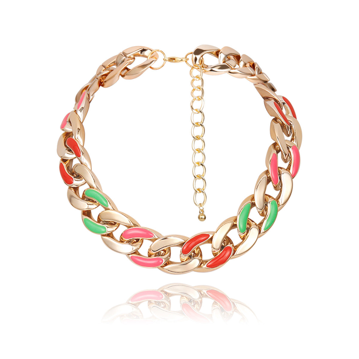 Hip-hop Rock CCB Thick Chain Necklace Female – Jewelry Gift Ideas — 1