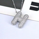 26 English Letter Necklace Female Copper Inlaid – Jewelry Gift Ideas — 11