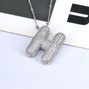 26 English Letter Necklace Female Copper Inlaid – Jewelry Gift Ideas — 11