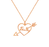 Customized One Arrow Piercing Name Necklace – Jewelry Gift Ideas — 3