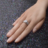 Zircon Copper Four-Claw Diamond Ring Lady – Useful Gifts — 3