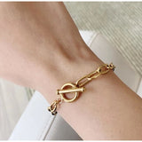 Classic Gold Bracelet Paperclip Bracelet – Jewelry Gift Ideas — 6