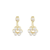 Women's All Match Micro-set Pearl Round Stud Earrings – Gifts for Her — 5