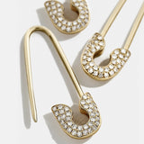 Alloy pin rhinestone stud earrings – Gift Ideas — 1