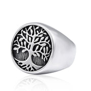 Titanium Steel Tree Of Life Ring Retro Fashion Man – Stylish Gifts — 4