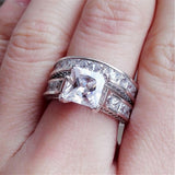 Style Charm Couple Rings His Her Silver Color – Gifts for Couples — 4