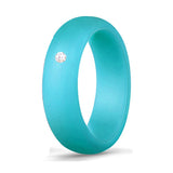 Women's Silicone 5.7 Wide Couple Ring – Gifts for Her — 7