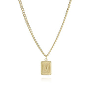 Alphabet Necklace Real Gold Plated Alphabet – Jewelry Gift Ideas — 12