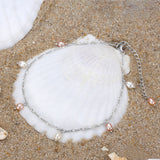 925 Sterling Silver Anklet Colorful Natural Small – Jewelry Gift Ideas — 8