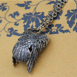 Vintage Evil Psychic Crow Sterling Silver Pendant – Jewelry Gift Ideas — 4