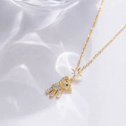 Women's Cute Bear Necklace Design Niche Titanium – Jewelry Gift Ideas — 2