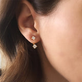 S925 Silver Jewelry Earring Womens Single Diamond – Jewelry Gift Ideas — 1