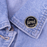 Creativity Always Tired Club Brooch Bronze Round – Jewelry Gift Ideas — 5