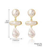Exaggerated Irregular Baroque Pearl Earrings – Stylish Gifts — 7