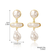 Exaggerated Irregular Baroque Pearl Earrings – Stylish Gifts — 7