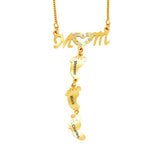 Hollow Out Baby Feet Stainless Steel Pendant – Jewelry Gift Ideas — 1