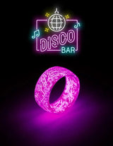 Design Luminous Purple Blue Ring Glowing – Gifts for Couples — 5