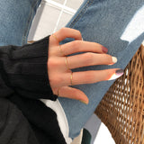 Glossy line rose gold thin ring – Meaningful Gifts — 2