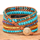 Fashion Natural Stone Woven Strap Bracelet – Stylish Gifts — 3