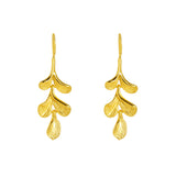 Women's Copper Apricot Leaf Eardrops – Gifts for Her — 3