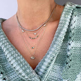 Sterling Silver Triangle Zircon Necklace – Jewelry Gift Ideas — 1