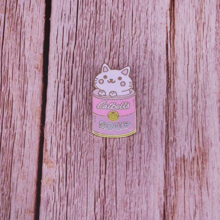 Fashion Cat Canned Brooch Inspired Art Badge – Stylish Gifts — 1