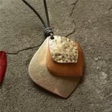 Multi-layered leaves long necklace – Jewelry Gift Ideas — 1