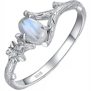 Natural Moonlight Stone Ring Feminine – Unique Gift Ideas — 3
