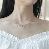 S925 Silver Natural Topaz Necklace – Jewelry Gift Ideas — 1