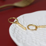 AMOUR Paris French Alphabet Hollow Small Earrings – Gift Ideas — 4